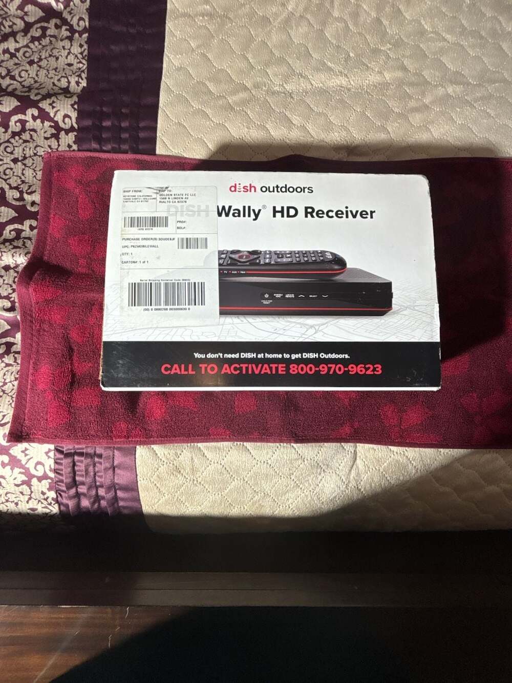 DISH Outdoors Wally HD Satellite Receiver with RF Remote